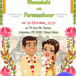 South Indian Wedding Save The Date Card