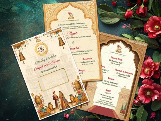 Rajasthani Wedding Card Printing Service — Delivered Across India