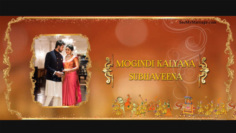 Kalyanam Vaibhogam - Srinivasa Kalyanam Theme Wedding Invitation Video, Seetha Ramula Pics | ID: 11732