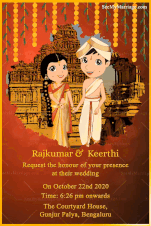 Kannada Cartoon Wedding Invitation Red Theme Gif – SeeMyMarriage