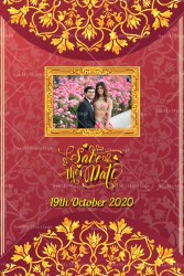 traditional red theme video, North indian invite video, Wedding invitation