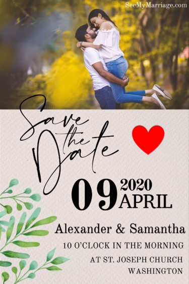 save the date gif, couple save the date, simple save the date