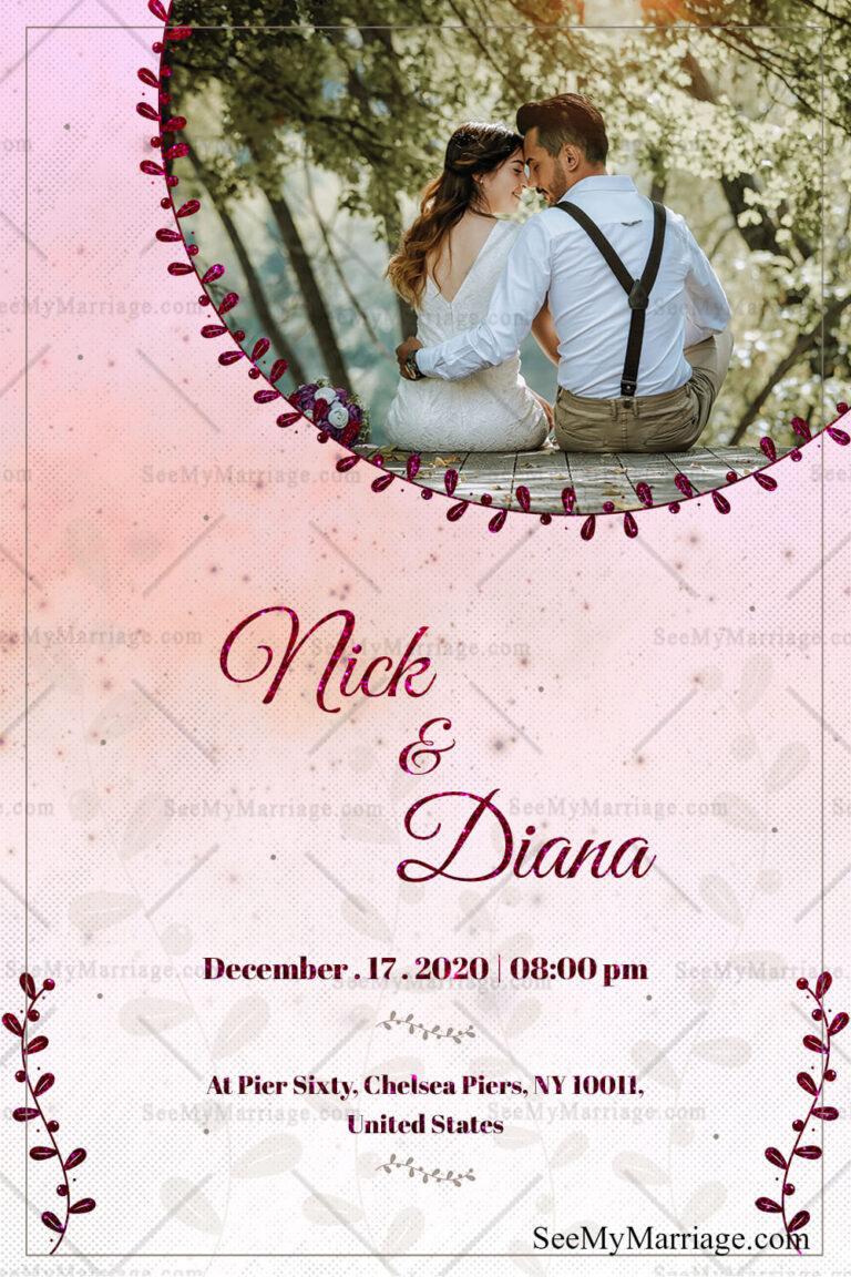 Modern Wedding Suite, Pink Theme Multi Save The Date Cards | ID: ec_11149 | ID: ec_11153