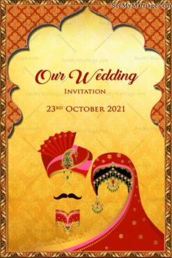 Rajasthani Traditional Royal Wedding Invitation Video
