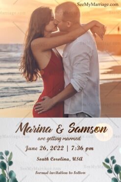 Adam & Eva 3d Floral Reveal Save The Date Video