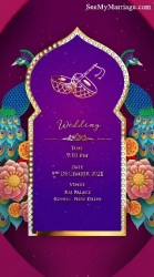 Pink Gold Wedding Invite
