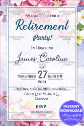 Good Job Retirement Party Invitation Card