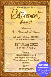 Sit and Relax Retirement Party Invitation Card