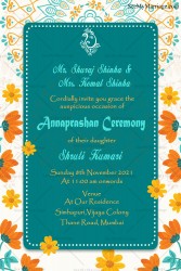 annaprasana ceremony, annaprasana invitation , annaprasana function