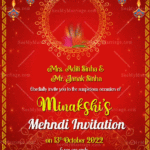 Red Theme Simple Hindu Wedding Mehndi Ceremony Gif | ID: 11880