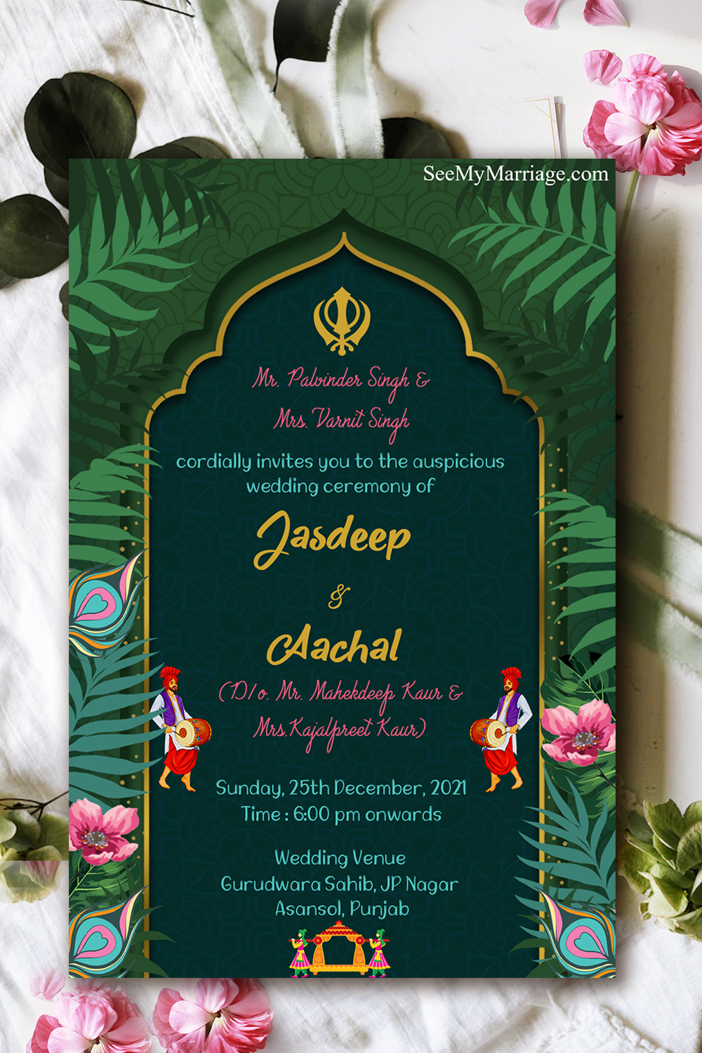 Punjabi Wedding Invitation