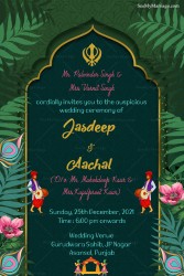 Punjabi Wedding invitation, Punjabi Wedding, Punjabi