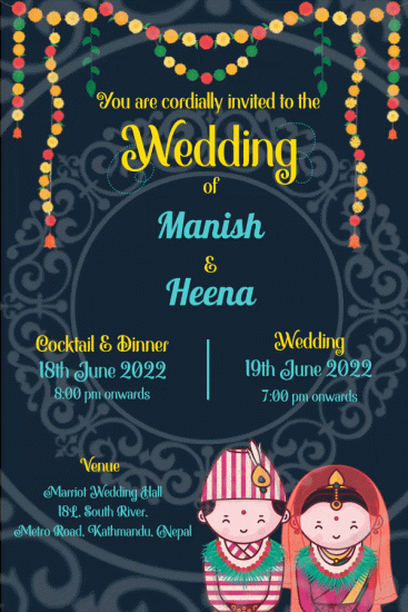 Tika Tala Nepali Wedding Invitation Gif | ID: 11889 – SeeMyMarriage