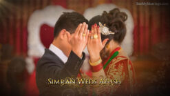 Golden Textured Theme Nepali Wedding Invitation Video With Photo Slideshow