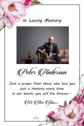 memorial card, obituary card