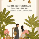 Walk in Wedding Beautiful Caricature Wedding Invitation Video