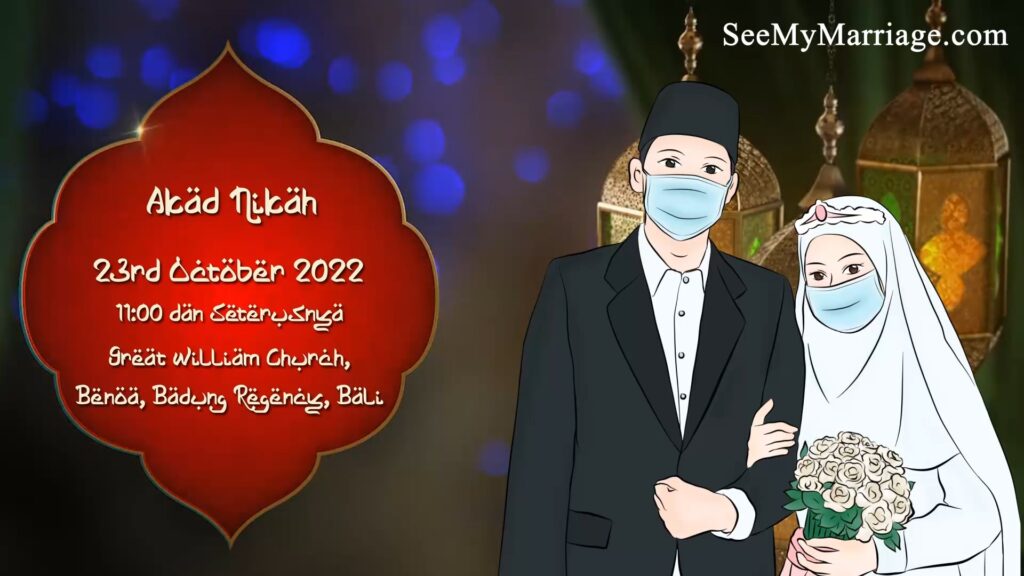 Beautiful Indonesian wedding invitation video