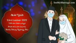 Beautiful Indonesian wedding invitation video