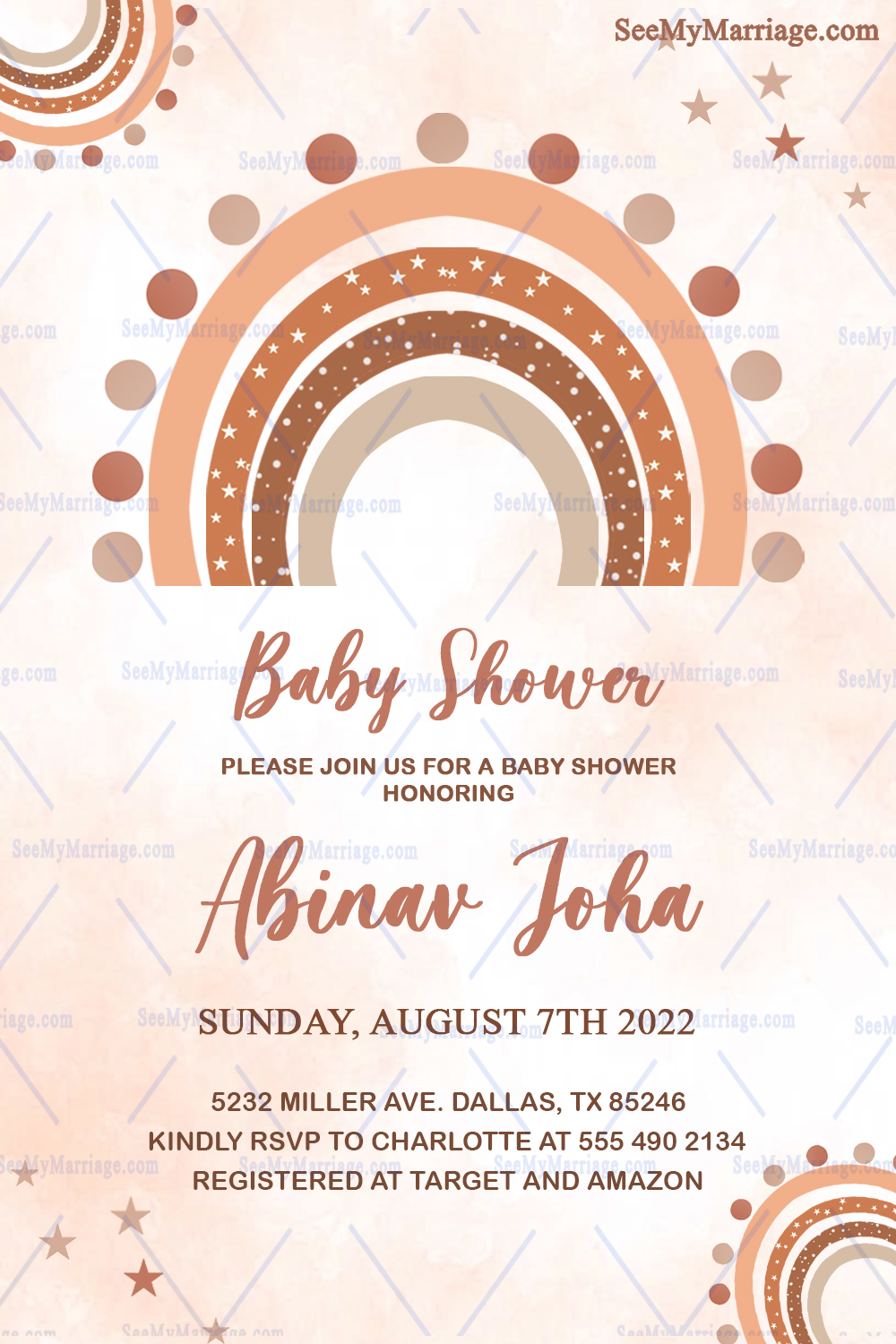 baby shower Invitation card