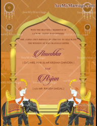 A Kaleidoscopic Illustration Of Indian Culture For A Vibrant And Royal Invitation For All Your Wedding Ceremonies