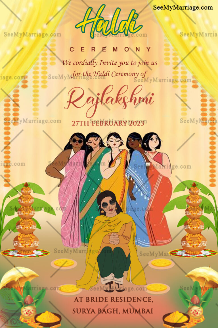 Our Family Invite Haldi Ceremony Invitation card