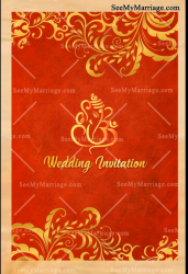 Royal Red Animated Wedding Video Invitation In A Story Book Flip Theme