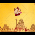 A Yellow Theme Kannadiga Wedding Invitation Paying Homage To Dravidian Temple Architecture And Kannada Culture