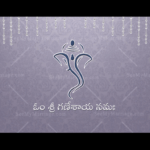 A Vibrant Blue Coloured Video Invite For A Traditional Telugu Wedding With An Intricately Designed Multicolored Mandala Design and Traditional Design Elements
