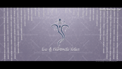 A Vibrant Blue Coloured Video Invite For A Traditional Telugu Wedding With An Intricately Designed Multicolored Mandala Design and Traditional Design Elements