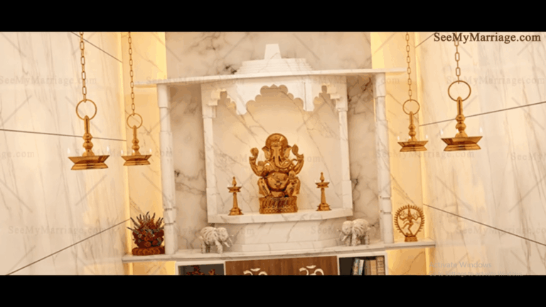 A Classy And Elegant Video Invitation for House Warming And Havan Ceremony In Sandstone Colour Theme With Family Pics
