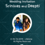Social Media Theme Insta And Whatsapp Ready Video Invitation For Wedding With Images Of The Happy Couple