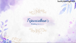 A Classic Lavender Wedding Invitation Video In A Watercolour Ink Reveal Theme With Gold Accents