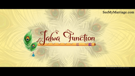 A Traditional Marwadi Invitation Video For Jalwa Function With Peocock Feathers And Mischievous Nanda Kishan