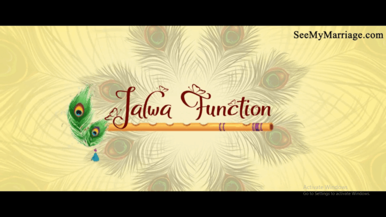 Jalwa Function Invitation - A Traditional Marwadi Invitation Video For  With Peocock Feathers And Mischievous Nanda Kishan