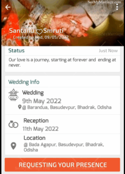 Whatsapp Theme Slideshow Card - All Rights Reserved For A Lifetime Wedding Video Invitation In  By A Tech Savvy Couple From Orissa / Odia