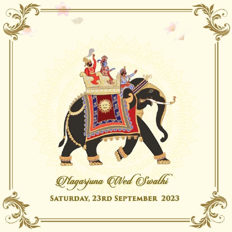 Elephant Theme Royal Wedding Invitation Video