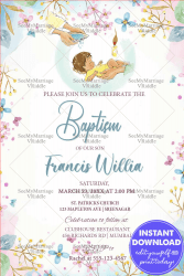 Baptism Of Baby Theme Invitation 217150