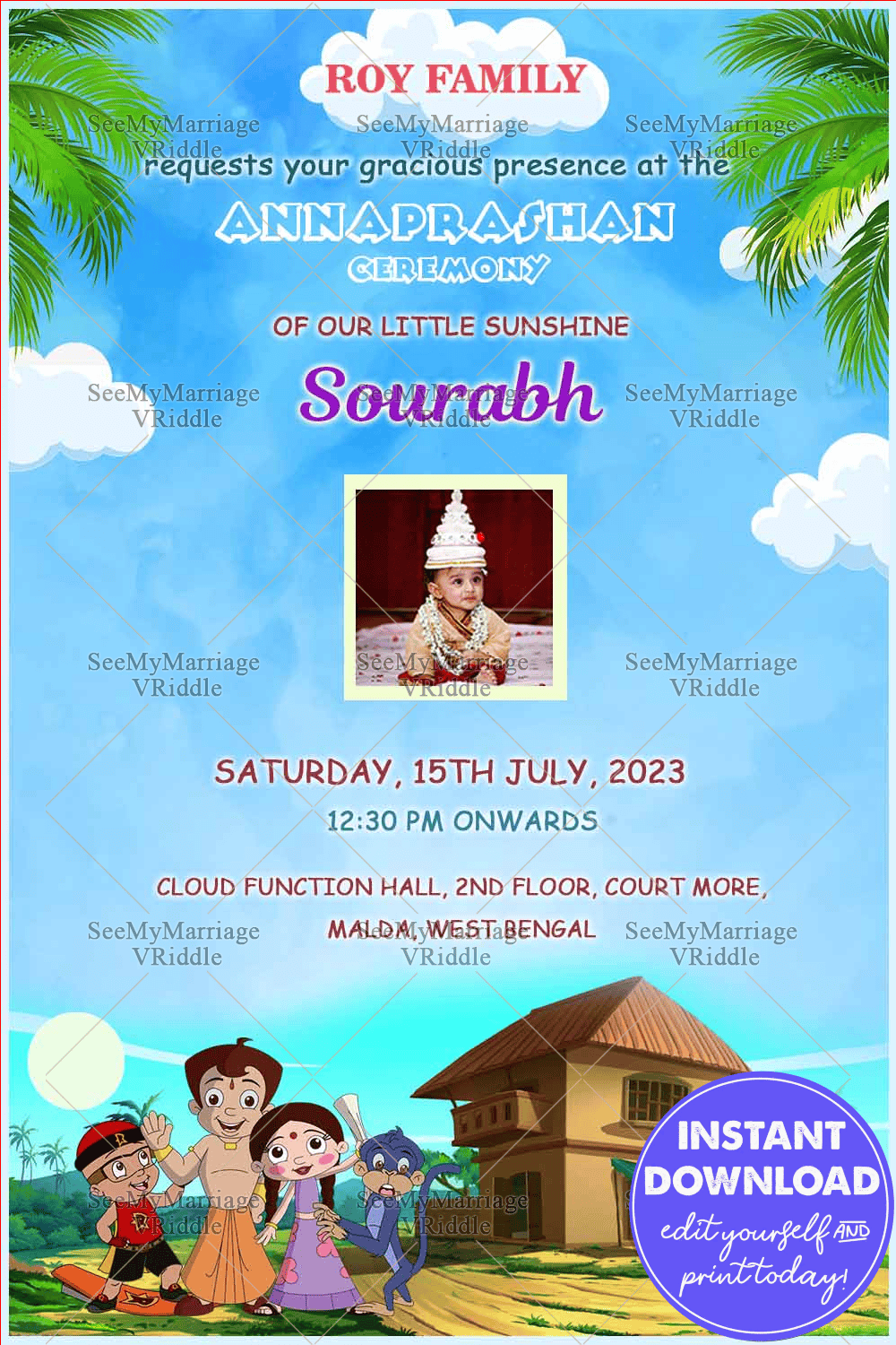Chota-Bheem-Bengali-Annaprashan-Invitation