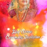 Water Color Splash Halfsaree Ceremony Video