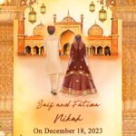 A Pious Traditional Muslim Nikah Invitation Video In Golden Grandeur