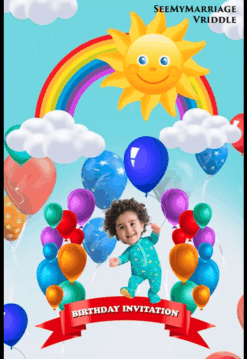 Fun Coco Melon Theme 1st Birthday Invitation Video