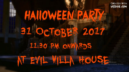 Halloween Party Video Invitation Haunted House Theme