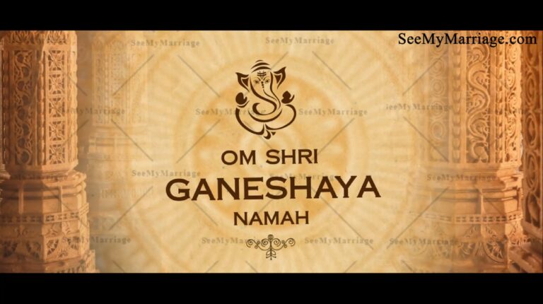 Brown Theme Traditional Telugu Wedding Video Invite Automation