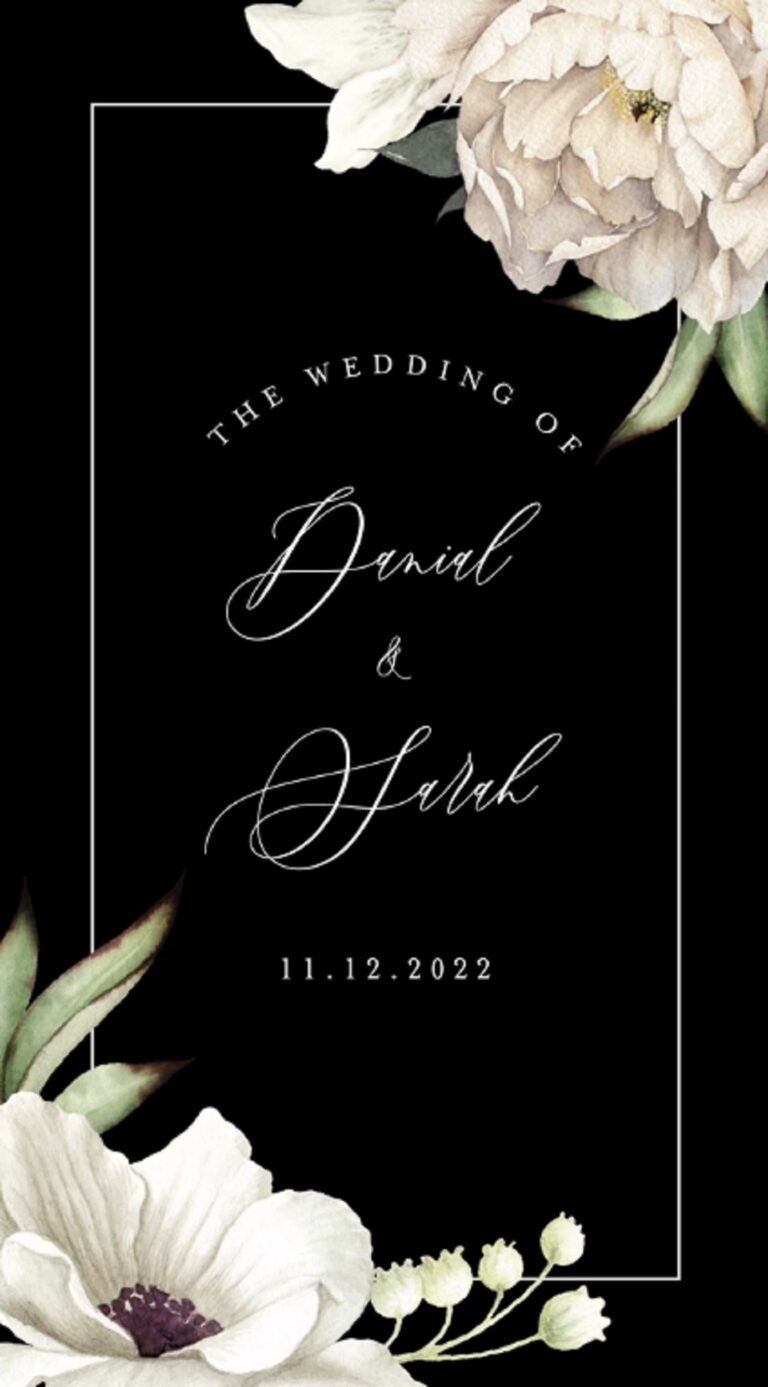 Bokeh Of White Dahlia Ink Reveal Theme Save The Date Video