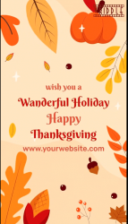 Fall Theme Thanksgiving Greetings Video