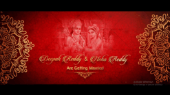 Sita Rama Kalyanam Telugu Wedding Invitation Video Royal Red Theme