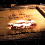 Traditional Scroll Theme Wedding Invitation Video Brown Theme