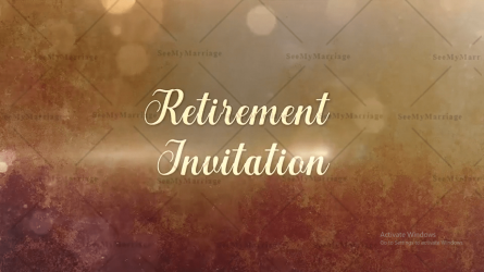Royal Golden Retirement Function Invitation Video Add A Photo