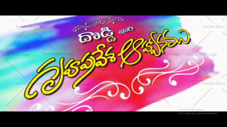 White Theme Traditional Telugu Gruhapravesh Invitation Video Holi Colours