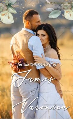 Christian Save The Date White Wedding Invitation Video Floral